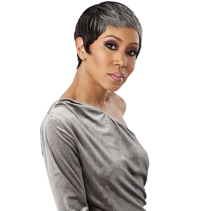 Sensationnel Empire Wig Salt & Pepper 100% Human Hair Wig - EVIE Alexwigs