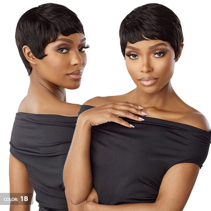 Sensationnel Empire Wig Salt & Pepper 100% Human Hair Wig - EVIE Alexwigs