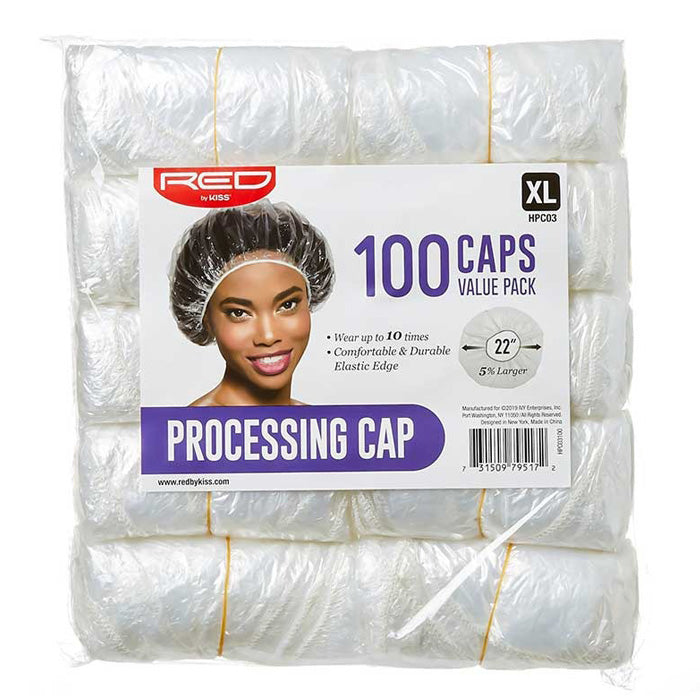 RED by Kiss Processing Cap XL 100pcs Value Pack (HPC03) Alexwigs