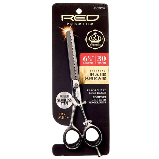 Red By Kiss Premium Stainless Steel Thinning Hair Shear - 30 TEETH (6 1/2") Alexwigs
