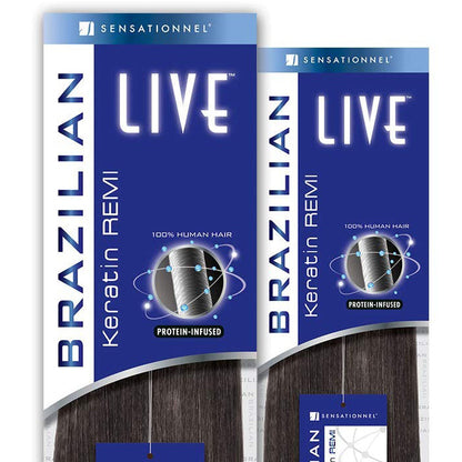 Sensationnel Live 100% Human Hair Brazilian Keratin Remi Weave - SPIRAL WAVE 16-18" Alexwigs