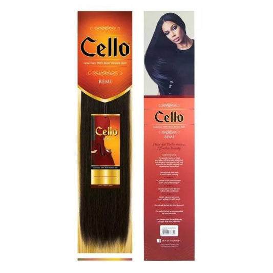 Sensationnel 100% Remy Human Hair Weave CELLO YAKI 10"-18" Alexwigs