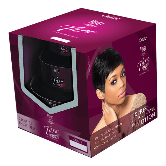 Outre Velvet 100% Remi Human Hair Weave TARA123 - 27 Pcs (Closure Included) Alexwigs