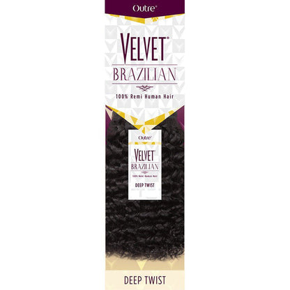 Outre Velvet Brazilian 100% Remi Human Hair Weave DEEP TWIST 10-14 Inch Alexwigs