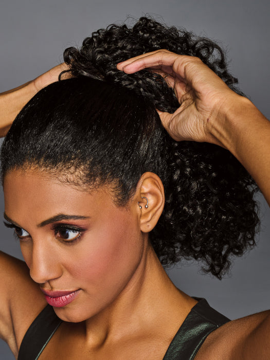 12in Coily Cinched Pony by Hairdo. | Pony | Heat Friendly Synthetic Alexwigs