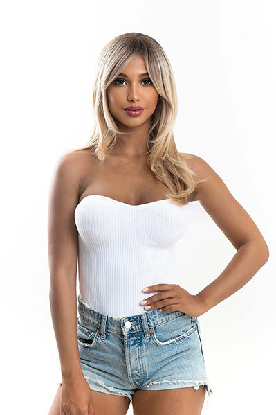 JBEXTENSION 22 Inches Mix Blonde Medium Length Hair Wig KELLY Alexwigs