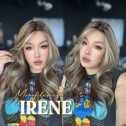 [PRE-ORDER] JBEXTENSION IRENE MONO Monofilament Handmade Wig 6X5 Full Monofilament Hand Tied Top Wig 19 Inches Hazelnut Curly Mono Lace Wig With Anti-slip Silicone Strips Glueless Wig IRENE MONO【BENDY EAR TABS】 Alexwigs