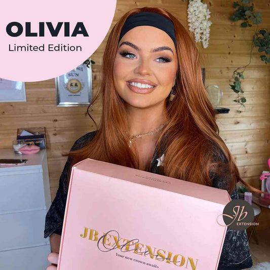 JBEXTENSION 26 Inches Copper Curly Fashion Headband Wig OLIVIA LIMITED EDITION Alexwigs