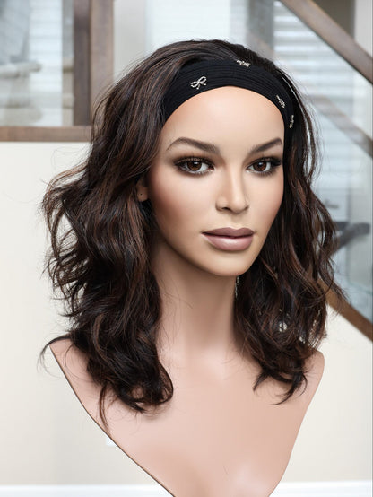 20" Carissa Wavy Bandfall Active Wig (S) (FINAL SALE) Alexwigs