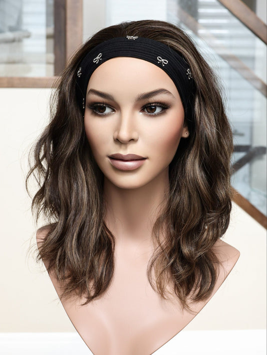20" Flavia Wavy Bandfall Active Wig (M) Alexwigs