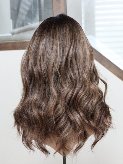 18" Fine Texture Natural Collection #379 9x9 Silk Top Topper (FINAL SALE) Alexwigs