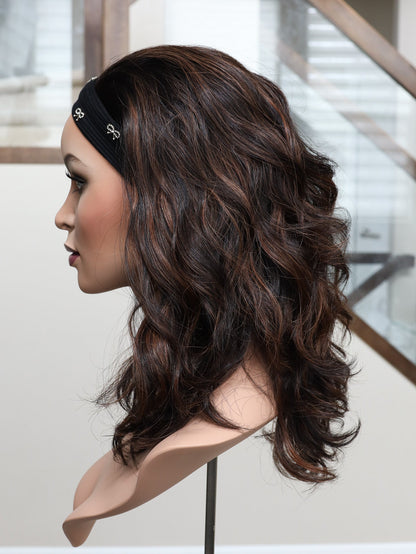 20" Carissa Wavy Bandfall Active Wig (S) (FINAL SALE) Alexwigs