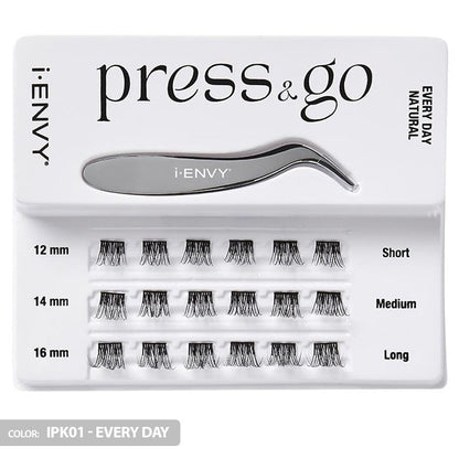 iENVY By Kiss Press & Go Pre-Glued Lash Clusters All-In-One Lash Kit - IPK01/IPK02/IPK03 Alexwigs