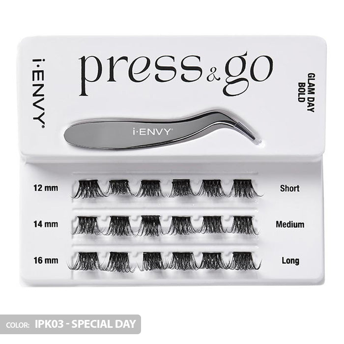 iENVY By Kiss Press & Go Pre-Glued Lash Clusters All-In-One Lash Kit - IPK01/IPK02/IPK03 Alexwigs