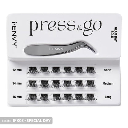 iENVY By Kiss Press & Go Pre-Glued Lash Clusters All-In-One Lash Kit - IPK01/IPK02/IPK03 Alexwigs