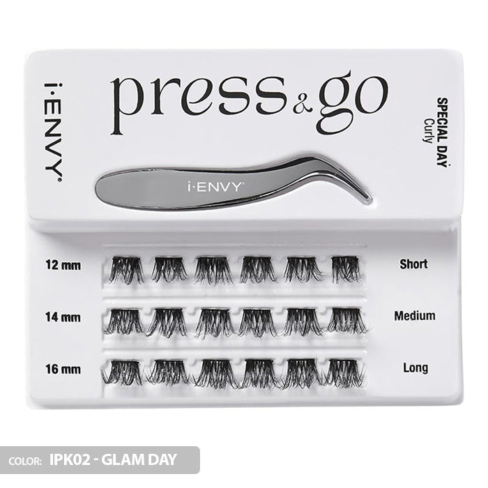 iENVY By Kiss Press & Go Pre-Glued Lash Clusters All-In-One Lash Kit - IPK01/IPK02/IPK03 Alexwigs