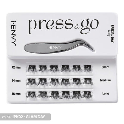 iENVY By Kiss Press & Go Pre-Glued Lash Clusters All-In-One Lash Kit - IPK01/IPK02/IPK03 Alexwigs