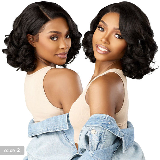 Curls Kinks & Co By Sensationnel Glueless Textured HD Lace Part Wig - Y-PART KINKY BARREL CURL 12" Alexwigs