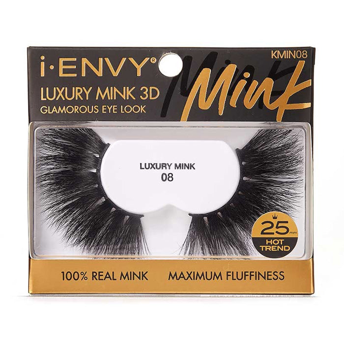 iENVY By Kiss 100% Real Mink Luxury Mink 3D Lashes 20 mm - LUXURY MINK (KMIN 08/11/15/16/23) Alexwigs