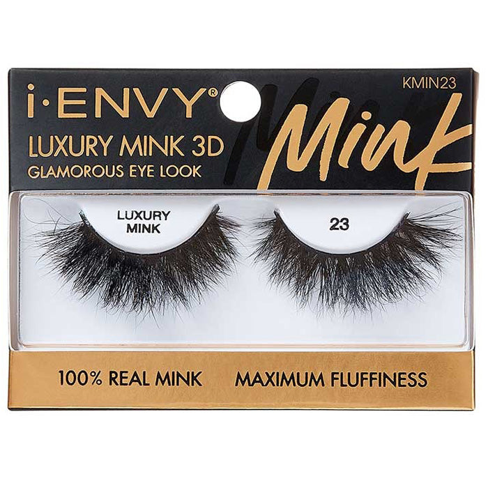 iENVY By Kiss 100% Real Mink Luxury Mink 3D Lashes 20 mm - LUXURY MINK (KMIN 08/11/15/16/23) Alexwigs