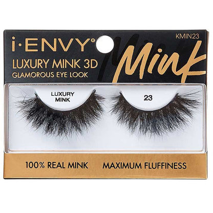 iENVY By Kiss 100% Real Mink Luxury Mink 3D Lashes 20 mm - LUXURY MINK (KMIN 08/11/15/16/23) Alexwigs