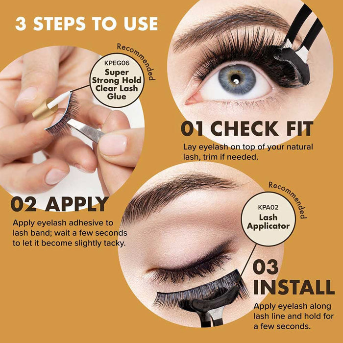 iENVY By Kiss 100% Real Mink Luxury Mink 3D Lashes 20 mm - LUXURY MINK (KMIN 08/11/15/16/23) Alexwigs