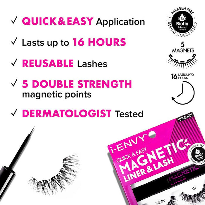 Kiss i-Envy Double Strength Magnetic Lashes - KPML03 - 3D 02 Alexwigs