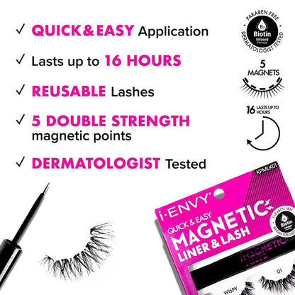 Kiss i-Envy Double Strength Magnetic Lashes - KPML03 - 3D 02 Alexwigs