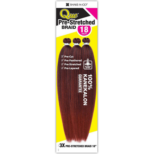 Shake-N-Go Que 3X PRE-STRETCHED BRAID 18 Inch Alexwigs