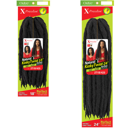 Outre X-Pression Braid - NATURAL KINKY TWIST 18"/24" Alexwigs