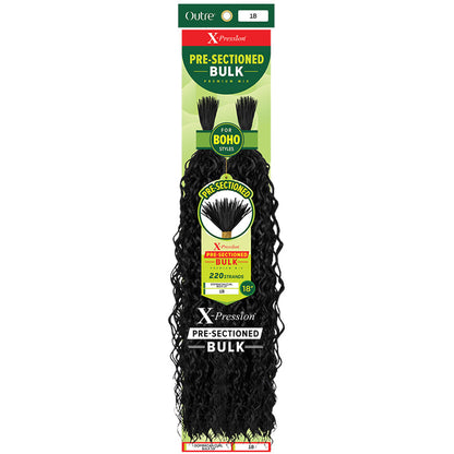 X-Pression Pre-Sectioned Bulk - DOMINICAN CURL BULK 18" - By Outre