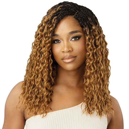 Outre X-Pression Twisted Up Pre-Loop Crochet Braid - BOHO WET & WAVY VIBE BEACH BRAID 14 3X Alexwigs