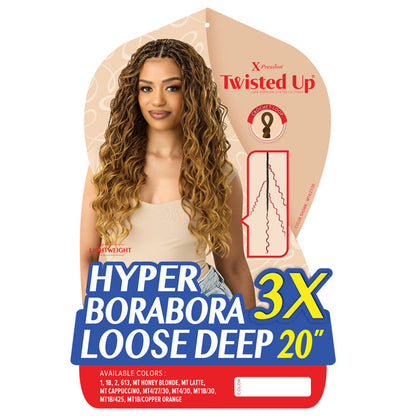 Twisted Up X-Pression By Outre Pre-Loop Crochet Braid - HYPER BORABORA LOOSE DEEP 20" 3X Alexwigs