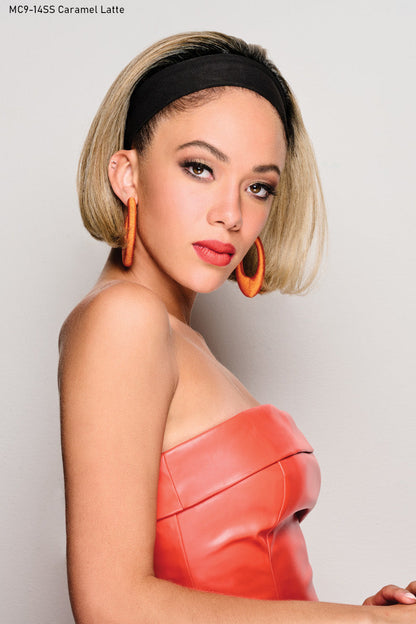 14" Classic Bob Headband Wig by Kim Kimble | Headband Wig | Heat Friendly Synthetic Alexwigs