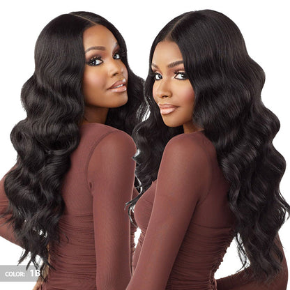 Sensationnel What Lace Human Hair Blend 13x6 HD Lace Front Wig - AZIZA 26" Alexwigs