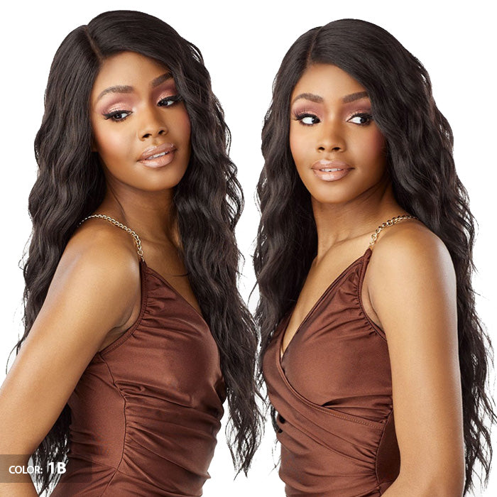 Sensationnel What Lace Human Hair Blend 13X6 HD Lace Front Wig - GIANA 28" Alexwigs
