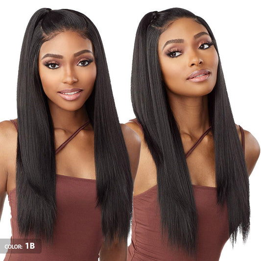 Sensationnel What Lace Human Hair Blend 13X6 HD Lace Front Wig - MARIELLA 26" Alexwigs