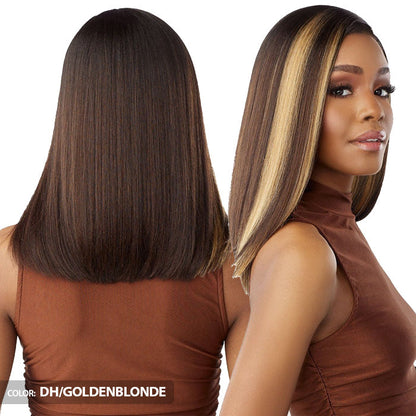 Sensationnel What Lace Human Hair Blend Glueless 13X6 HD Lace Front Wig - SHIYANA 14" Alexwigs