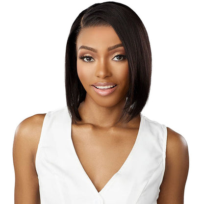 Sensationnel 13A 100% Virgin Human Hair Glueless 13x4 HD Lace Frontal Wig - STRAIGHT BOB 12" - Pre-Plucked Alexwigs