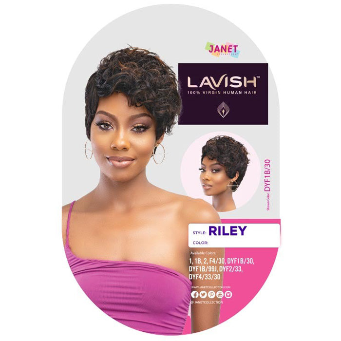 Janet Collection Lavish 100% Virgin Human Hair Full Wig - RILEY Alexwigs