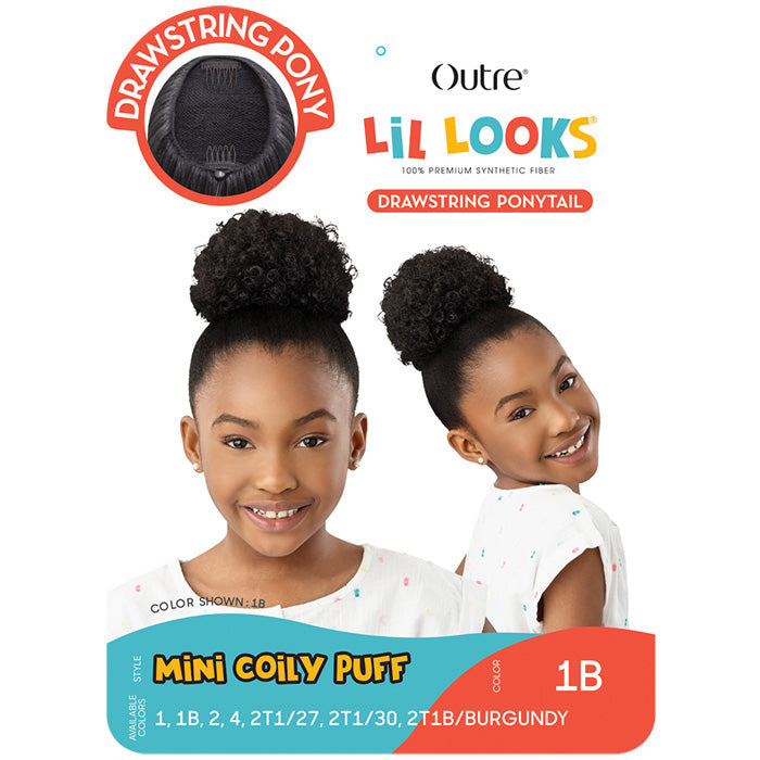Outre Lil Looks Drawstring Ponytail - MINI COILY PUFF Alexwigs