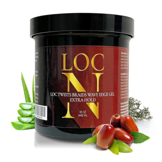 LOC N Twists Braids Wave Edge Gel 16oz - EXTRA HOLD Alexwigs