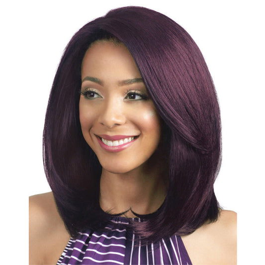 Bobbi Boss 4" x 4" Swiss Lace Front Human Hair Blend Wig MBLF100 ARIANO Alexwigs