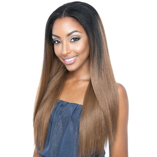 Mega Brazilian Human Hair Mix Uni Weave STRAIGHT NATURAL YAKY 24 Inch Alexwigs