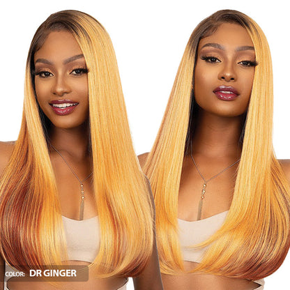 Janet Collection Melt Glueless Human Hair Mix 360 HD 13x6 Frontal Lace Wig - APIA Alexwigs