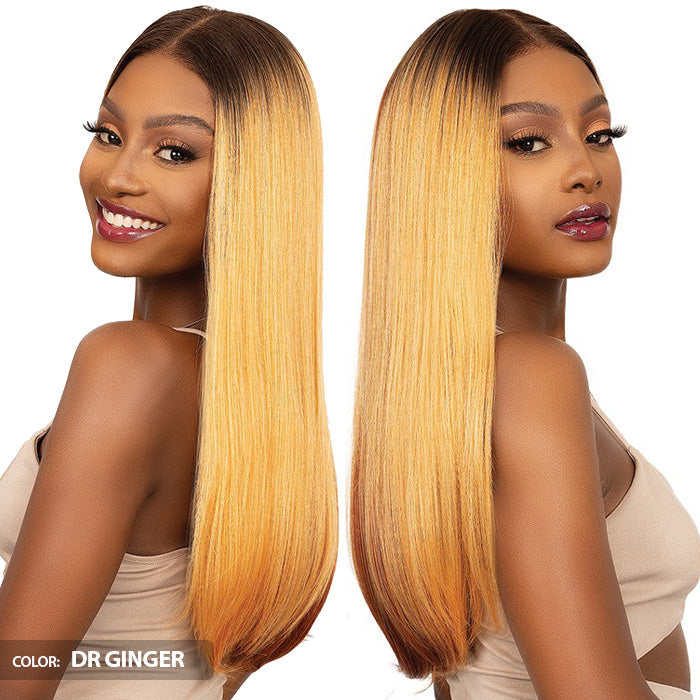 Janet Collection Melt Glueless Human Hair Mix 360 HD 13x6 Frontal Lace Wig - APIA Alexwigs