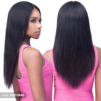 Bobbi Boss 100% Unprocessed Human Hair 13x4 Pre-Plucked HD Lace Front Wig - MHLF553 IMANI 22"