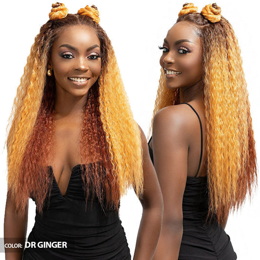 Janet Collection Melt Glueless 100% Human Hair Blend HD 360 Lace 13x6 Front Wig - MIRI Alexwigs