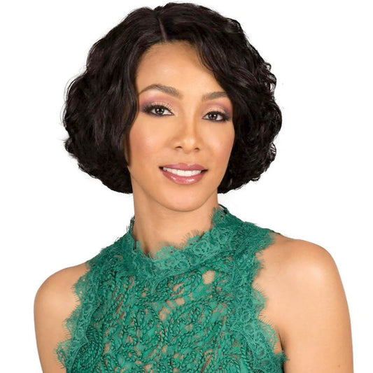 Bobbi Boss 100% Unprocessed Human Hair Lace Part Wig MHLP0001 EZRA Alexwigs