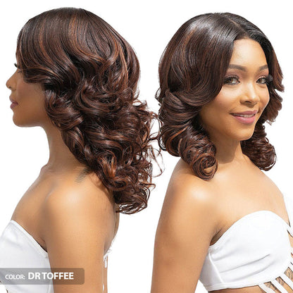 Janet Collection Melt Glueless 100% Human Hair Blend HD 360 Lace 13x6 Front Wig - TIVA Alexwigs